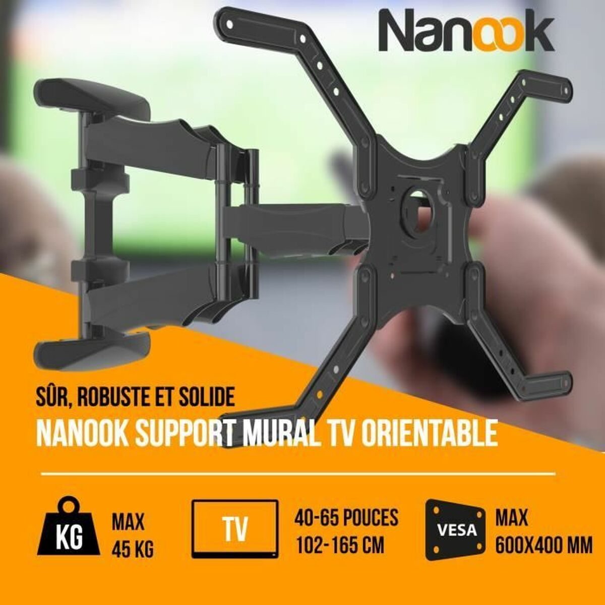 Stalak za TV Nanook Wall Mount 55" 65" 40"